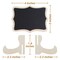 Mini Chalkboard Signs, 20 Pack Framed Small Chalk Board Food Labels with Easel Stand for Party Buffet or Wedding Celebration, Wooden Blackboard as Place Cards for Table Setting or Numbers& Organizer Storage Tote Bag